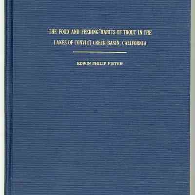 Food and Feeding Habits of Trout in the Lakes of Convict Creek Basin, California