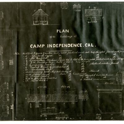 Plan of the Buildings of Camp Independence, California