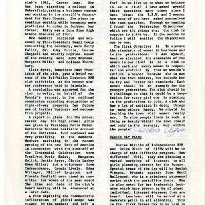 2004.14.135: Whitney Peeks Newsletter, February 23, 1961, pg. 2: Resolution: 150 dpi