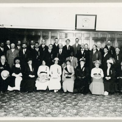 Cal State Convention of Postmasters, 3rd and 4th Class, City of Santa Cruz, August 25, 26, and 27, 1913