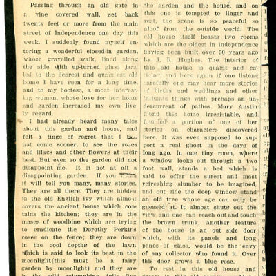 Newspaper clipping