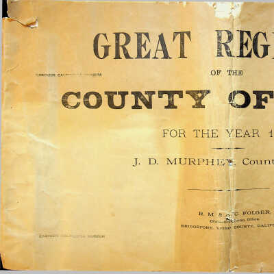 Great Register of the County of Mono for the Year 1892