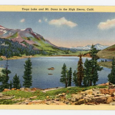 Tioga Lake and Mt. Dana in the High Sierra, Calif.
