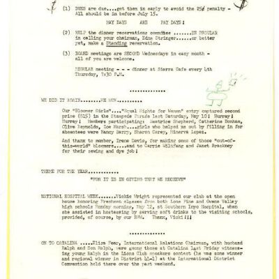 2004.14.109: Whitney Peeks newsletter, May 1958, pg. 3: Origformat: Artifact; Resolution: 150 dpi