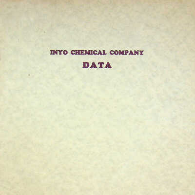 Inyo Chemical Company Data