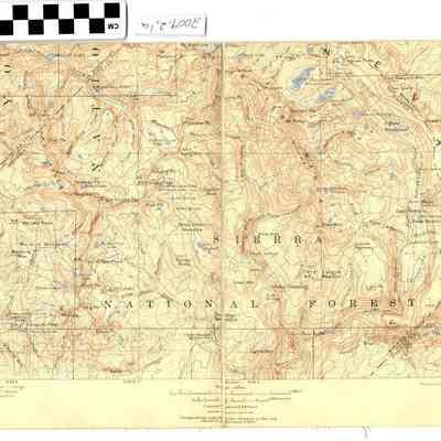 2009.2.1a S half Mt Lyell 15' USGS topo map: Copyright: ECM; Origsize: 16 x 20"; Origformat: Artifact