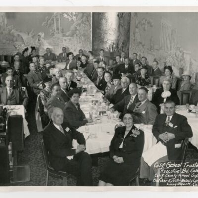Calif. School Trustee's Assn. Executive Bd. Entertaining Calif. County School Superintendants, October 5, 1948, Melody Lane Restaurant, Long Beach, Calif.