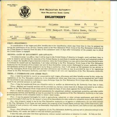 Notice, Enlistment