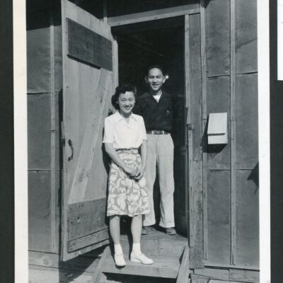 Mr. & Mrs. Dennis Shimizu, Manzanar Relocation Center, California