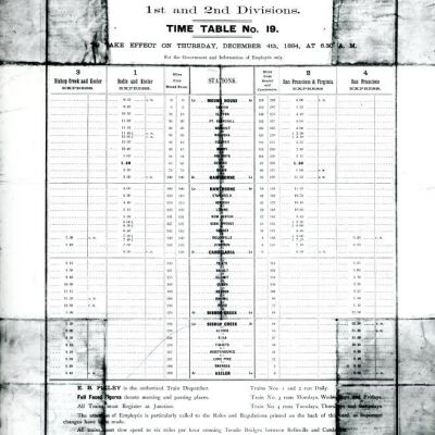 Timetable