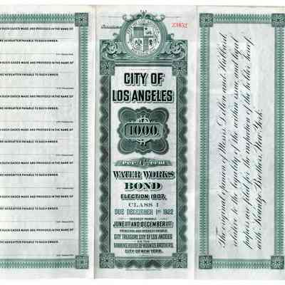 Certificate, Bond