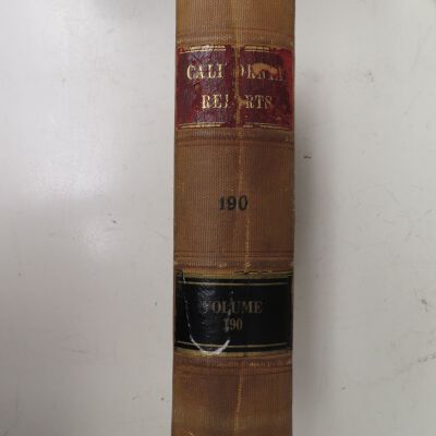 Reports of Cases Determined in the Supreme Court of the State of California, Vol. 190