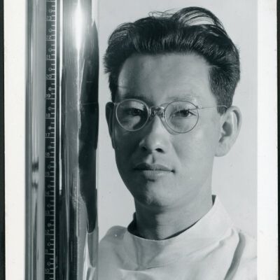 Michael Yonemetsu, [i.e., Yonemitsu] x-ray specialist, Manzanar Relocation Center, California