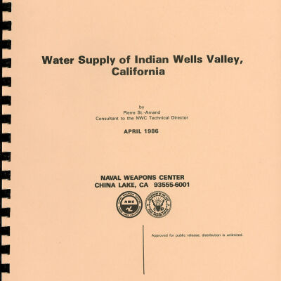 Water Supply of Indian Wells Valley, California