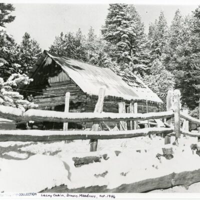 Lacey cabin, Brown Meadows Oct 1946