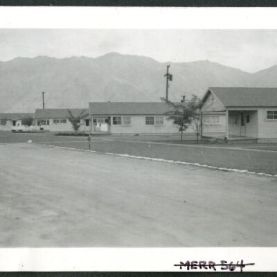 Photograph of Manzanar staff housing