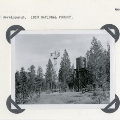 Water Development. INYO NATIONAL FOREST