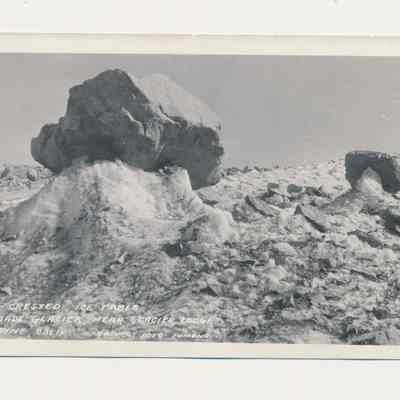 Rock-Crested Ice Table, Palisade Glacier Near Glacier Lodge, Big Pine, Calif.