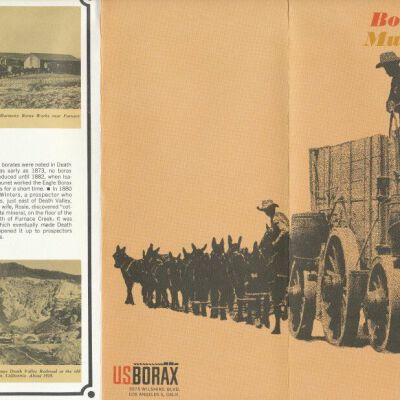 Boxax Museum pamphlet  (US Borax) front and back: Origformat: Book; Resolution: 600 dpi
