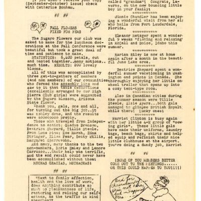 2004.14.112: Whitney Peeks newsletter, October 1958, pg. 2: Origformat: Artifact; Resolution: 150 dpi