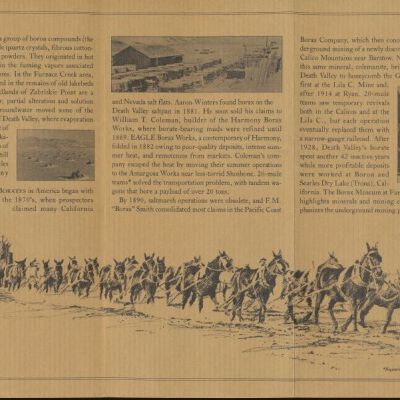 Pamphlet: Death Valley Borox - back page and part of inside pages: Origformat: Book; Resolution: 600 dpi