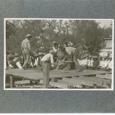 Rock Drilling Contest, Sept. 17, '09, Lone Pine, Cal.
