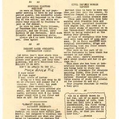 2004.14.112: Whitney Peeks newsetter, October 1958, pg. 3: Origformat: Artifact; Resolution: 150 dpi