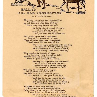Ballad of the Old Prospector
