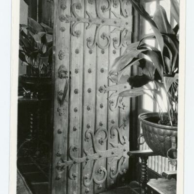 Elaborate Door with Hand Wrought Hinges, Living Room, Scotty's Castle, Death Valley, California