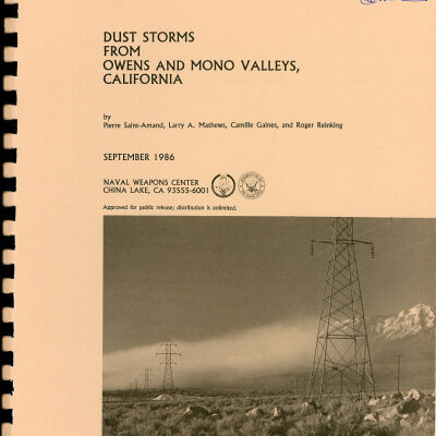 Dust Storms from Owens and Mono Valleys, California