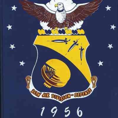 Cover of 1956 26th Air Division Defense Yearbook | Jim Sullivan Digital Collection, Montauk Library Archives