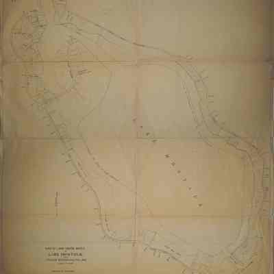 Map of Land Under Water in Lake Montauk and Upland Bordering the Lake, n.d.
