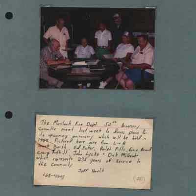 [Photograph of Montauk Fire Department 50th Anniversary Committee, 1989]