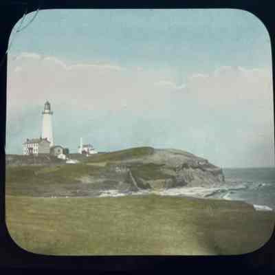 Montauk Point Lighthouse Magic Lantern Slide