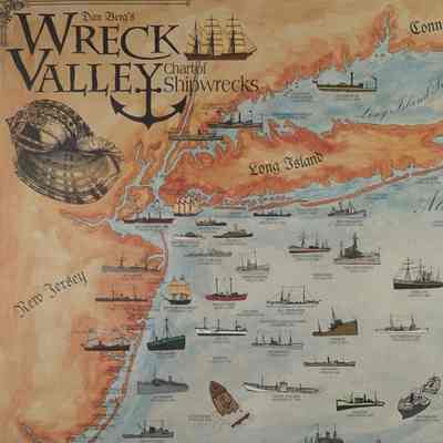 Dan Berg’s Wreck Valley, Chart of Shipwrecks, 1998