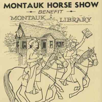 Montauk Horse Show Benefit Flyer, 1985 | Frank and Barbara Borth Collection, Montauk Library Archives