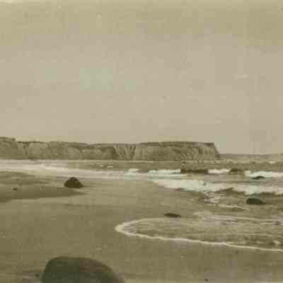 Top view of bluffs from Ditch Plains, undated