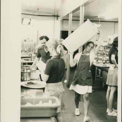 Vicki, by Maria-Louise Sidoroff PhD | An Inside View of Gosman's Kitchen, Labor Day c. 1975, Montauk Library Archives