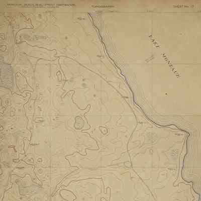 Montauk Beach Development Corporation Topographical Map Sheet No. 17, Montauk, NY
