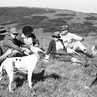 Fall Hunting, 1940s | Harry A. Bruno Slide Collection, Montauk Library Archives