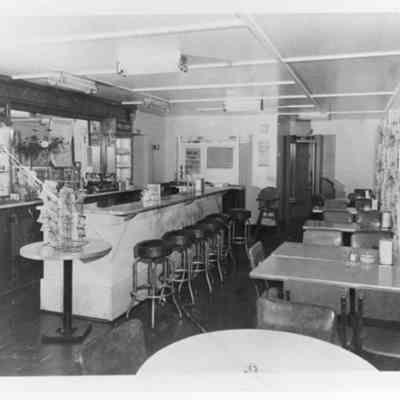 Interior of Pilbro's restaurant on Second House Road, 1950s | Ellen Pilbro Johns Collection, Montauk Library Archives