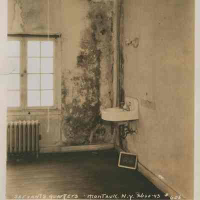 Servants Quarters, February 20, 1943 | Montauk Manor Photographs, 1943–1945, William Boone Studios, Montauk Library Archives