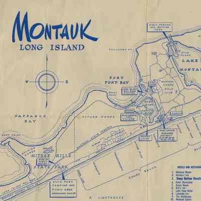 Montauk Map and Guide, undated