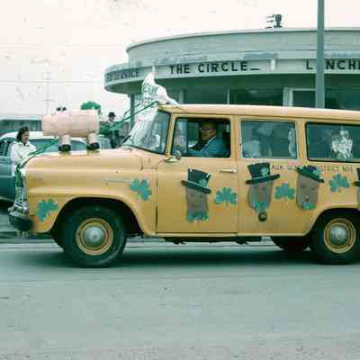 St. Patrick's Day Parade, 1963 | Mary Lynch Slide Collection, Montauk Library Archives