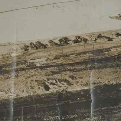 Aerial photograph of Montauk Fishing Village, Fort Pond Bay
