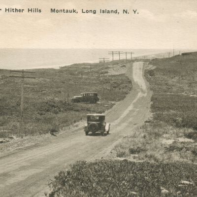 Postcard of Sunrise Trail over Hither Hills, Montauk, Long Island, New York, The Albertype Co. Brooklyn | Robert G. Lamparter Postcard Collection, Montauk Library Archives