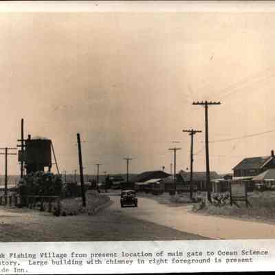 Montauk Fishing Village from present location of main gate to Ocean Science Laboratory, c. 1920s | Montauk Library Archives