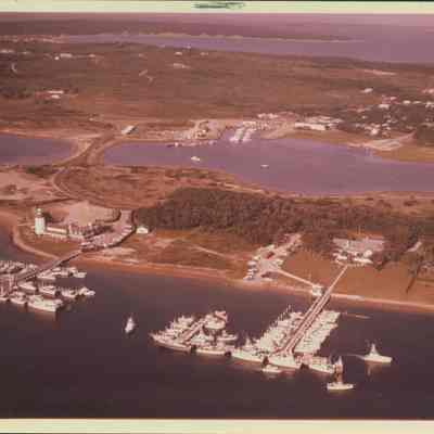 Aerial of the Montauk Yacht Club, 1962 | Judy and Bob Darenberg Photograph Collection, Montauk Library Archives