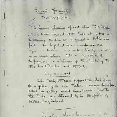 Chronicles of Tick Hall, 1924–1929 by Harrison Tweed | Montauk Library Archives