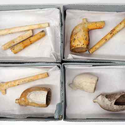 Ceramic Pipe Fragments, 19th Century